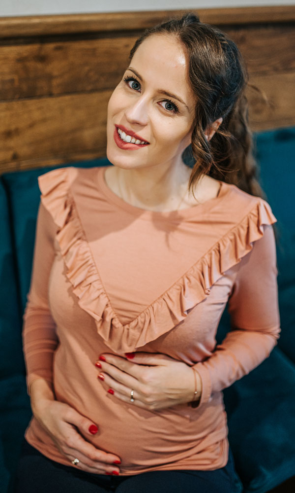 Těhotenská a kojící halenka Lulla rose blouse (B1242h)