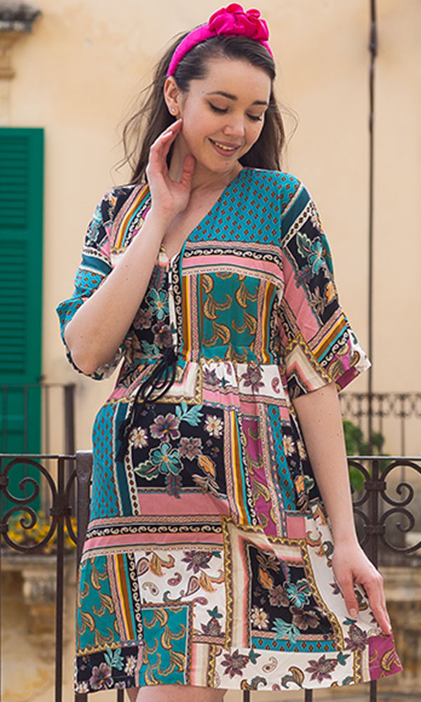 Těhotenské a kojící šaty Maroko dress (D1193)