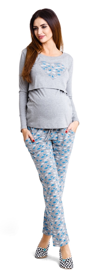 Těhotenské pyžamo Home wear pijama (u057)